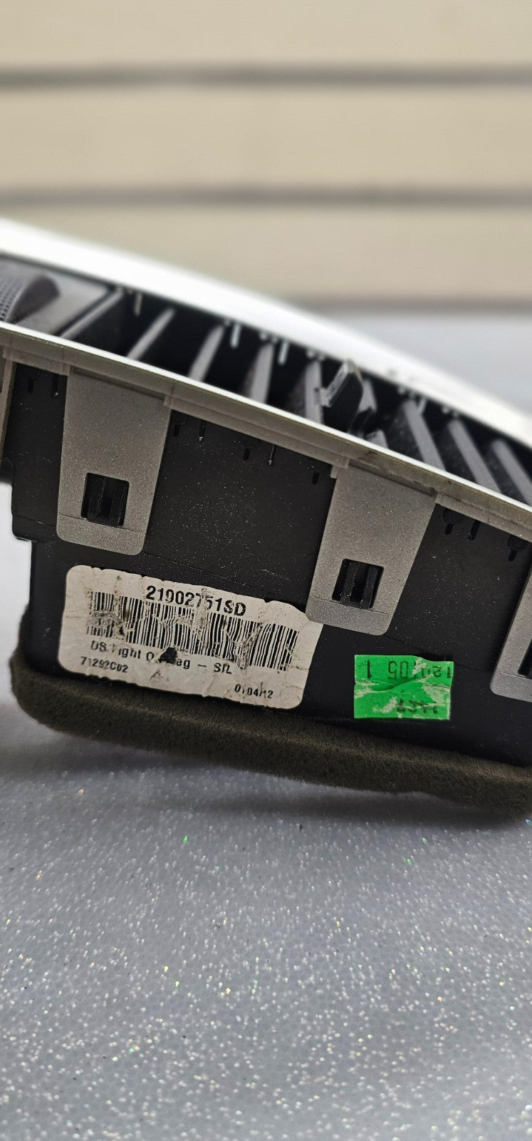 🔥09-12 DODGE RAM 1500 RIGHT  PASSENGER A/C AIR VENT HEADLIGHT SWITCH SILVER OEM