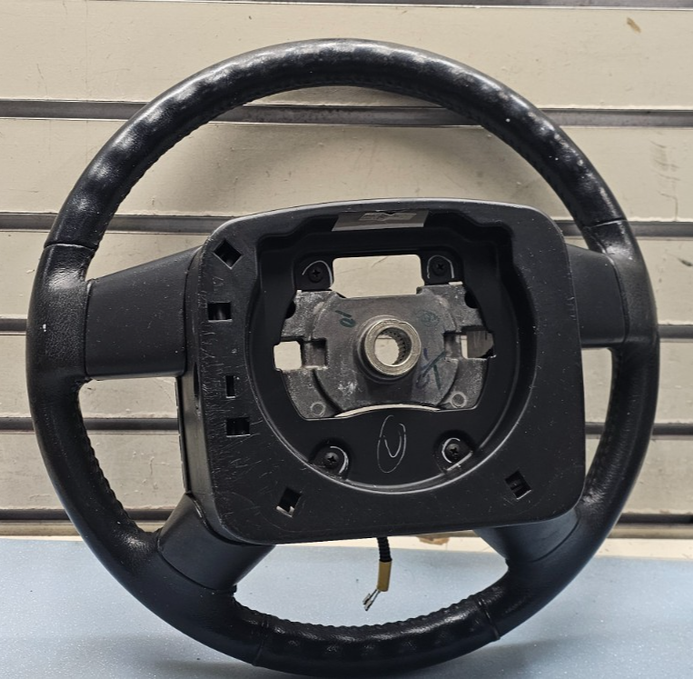 🔥04-08 Ford F-150 Leather Left Driver Steering Wheel Cruise Control Black OEM