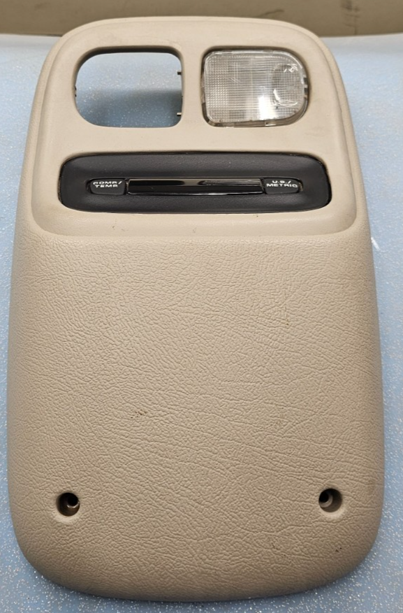 🔥94-97 Dodge RAM Front Overhead Console DOME Map Light Lamp Roof Storage Tan