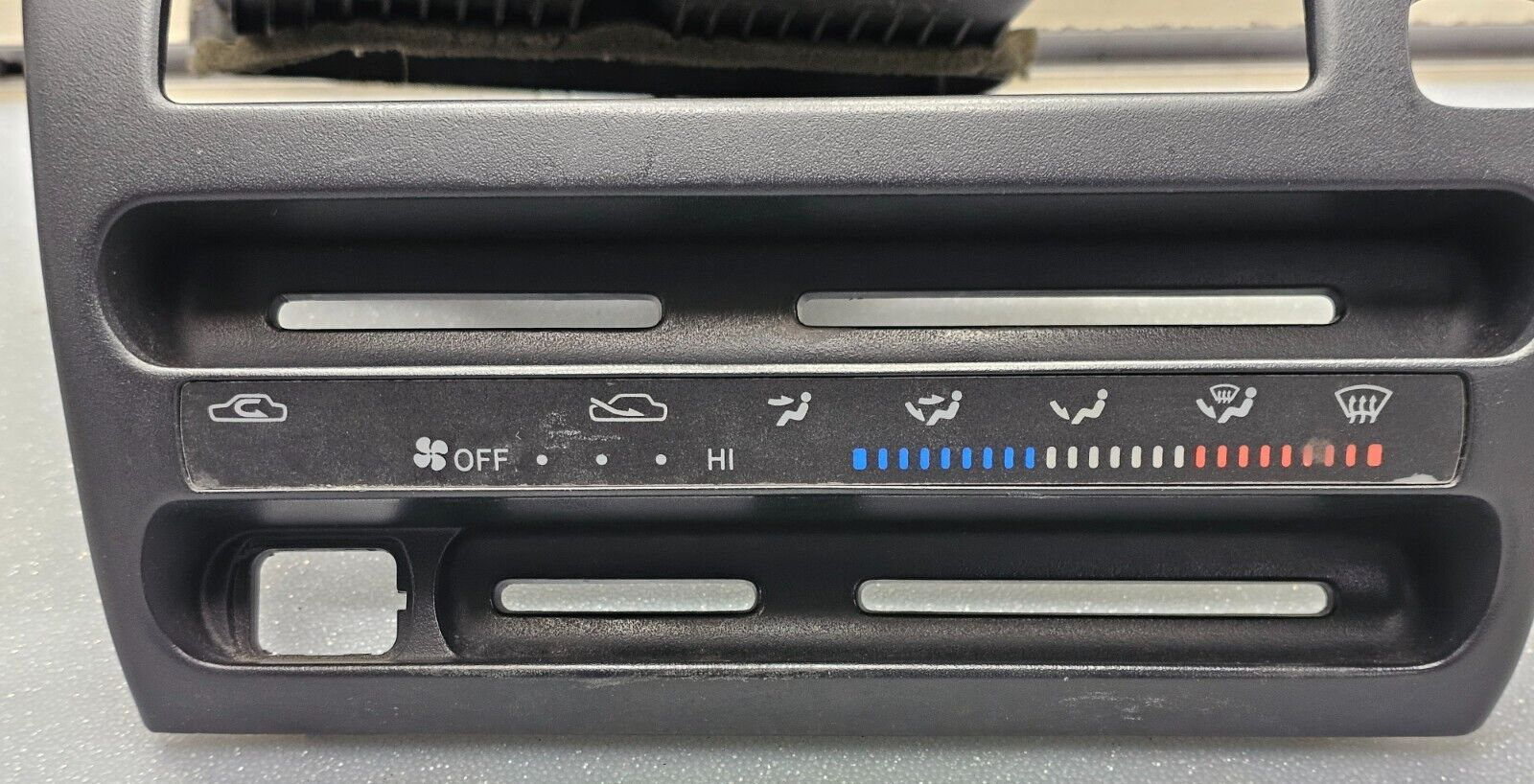 🔥93-97 Corolla Dash FM Radio Stereo Display AC Climate Control Bezel Trim Black