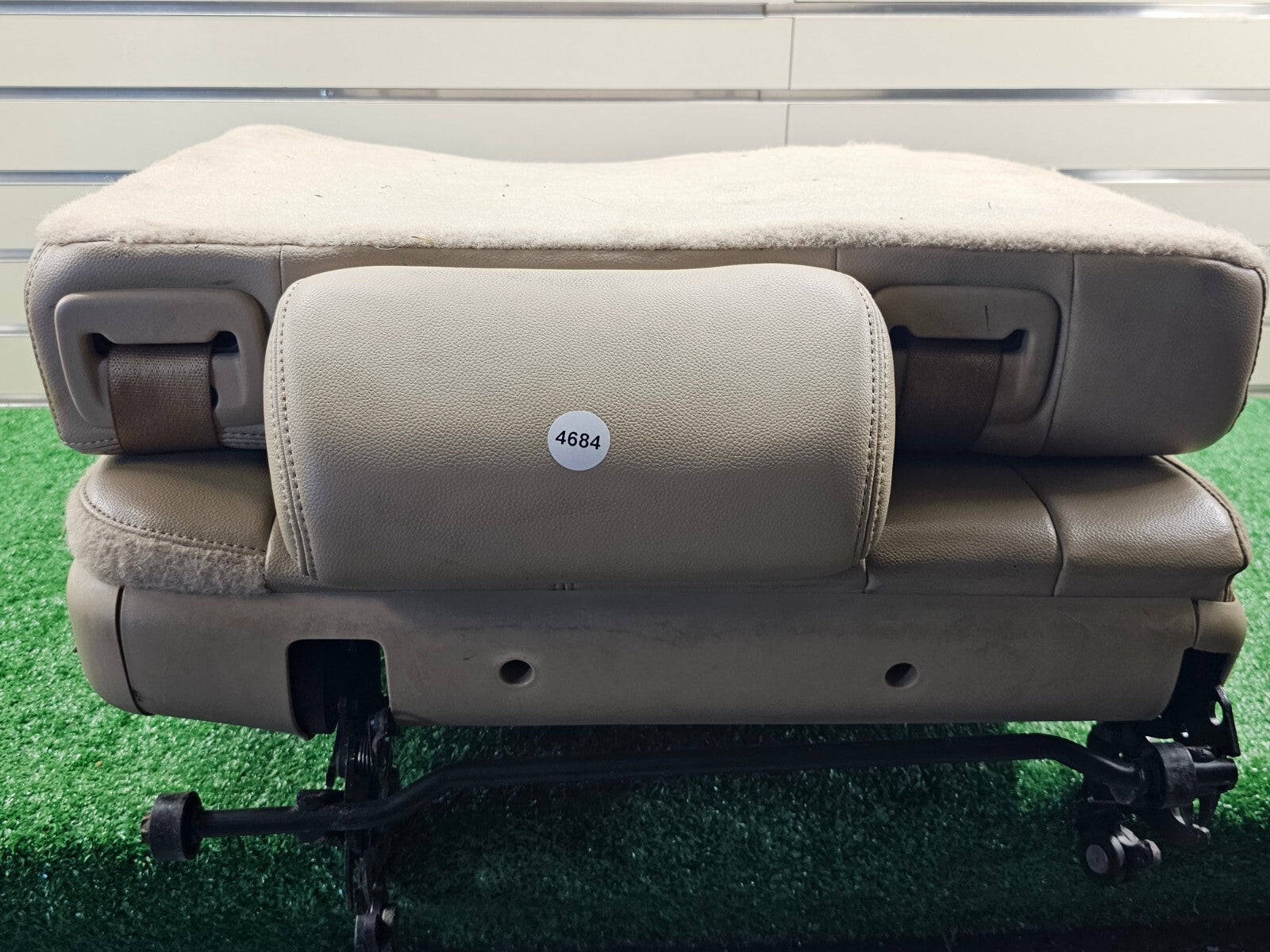 🔥07-14 chevy Suburban Tahoe Yukon Leather Rear Removable Third Row Seat TAN