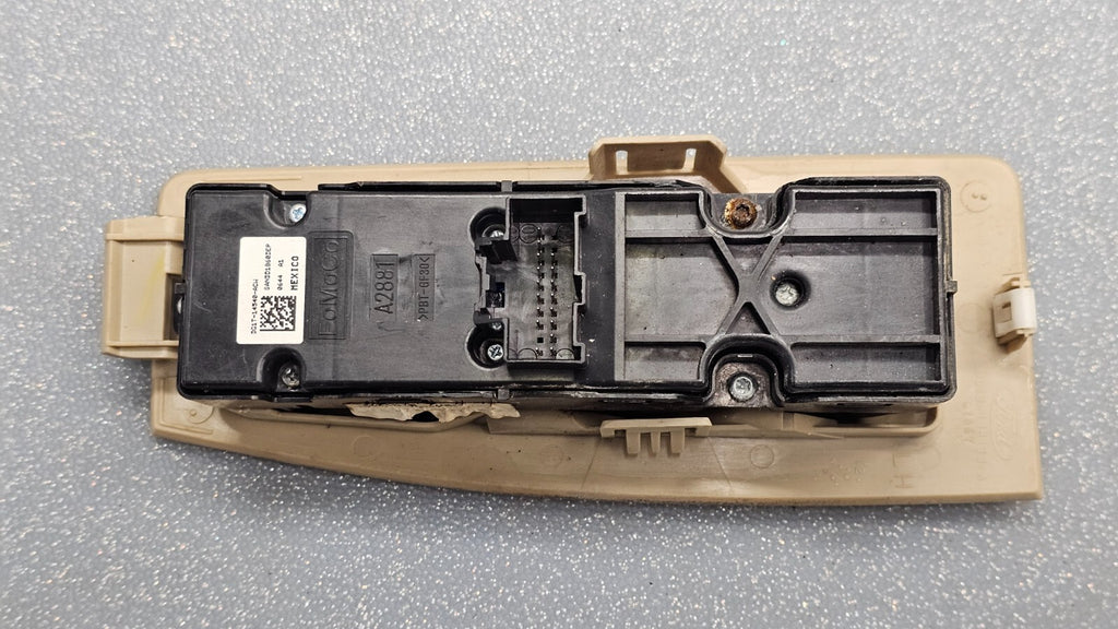 🔥13-19 FORD TAURUS LEFT DRIVER MASTER WINDOW POWER SWITCH ASSEMBLY TAN OEM