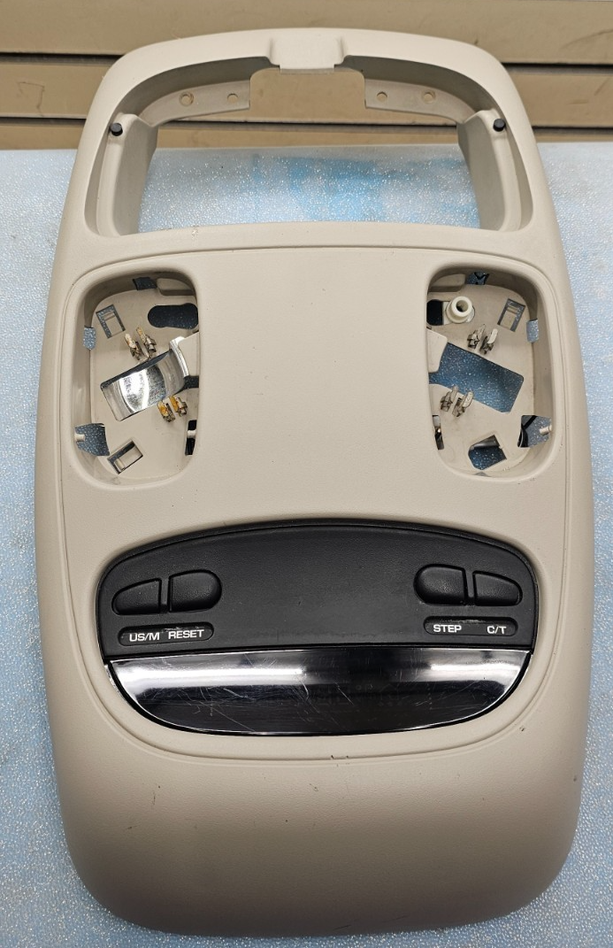 🔥02-05 RAM Overhead Console DOME Light Lamp Roof Storage Compartment TAN 05