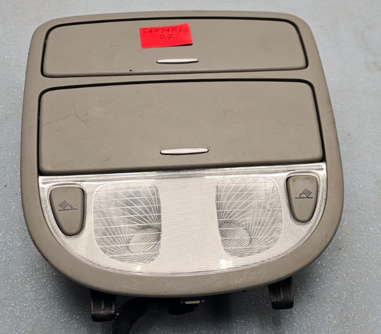 🔥07-12 HYUNDAI SANTA FE FRONT OVERHEAD CONSOLE DOME MAP LIGHT LAMP SUNROOF GRAY