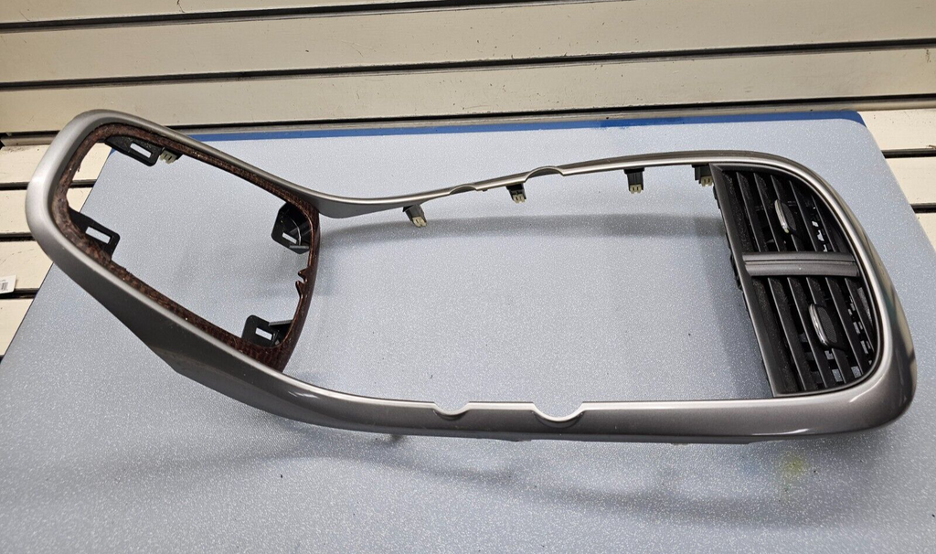 🔥13-16 Malibu Center Dash Radio Stereo Display Bezel Trim Panel SILVER/WOOD OEM