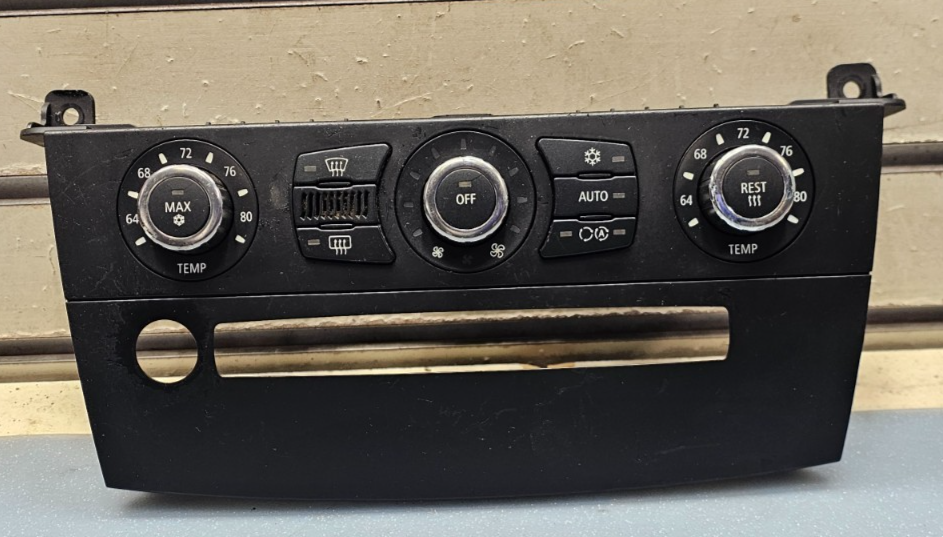 🔥08-10 BMW 5 SERIES AC HEATER TEMPERATURE CLIMATE CONTROL AIR CONDITIONER BLACK