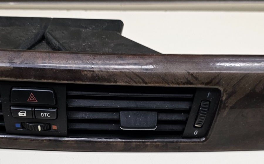 🔥06-13 BMW E90 E92 FRONT RIGHT PASSENGER DASH TRIM PANEL VENT WALNUT WOODGRAIN