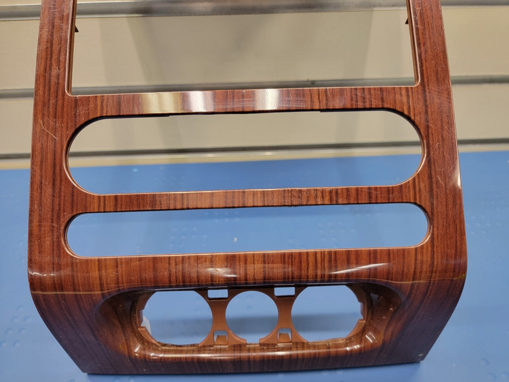 04-08 Ford F150 Lariat Climate Control &Radio Bezel Dash Trim Woodgrain OEM