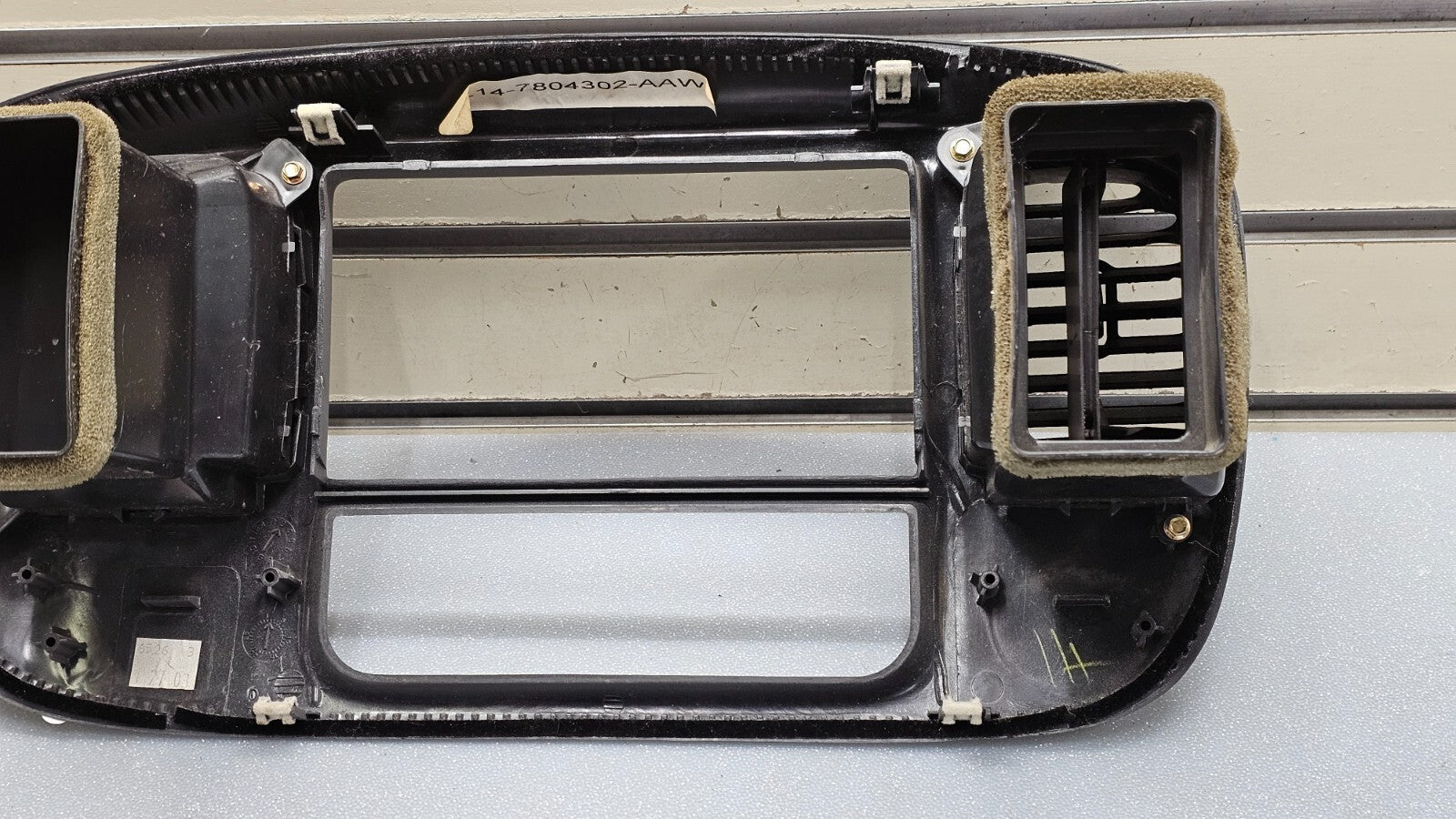 🔥97-03 Ford F150 Center Dash Radio Climate BEZEL Trim Panel Line Dark Gray B1
