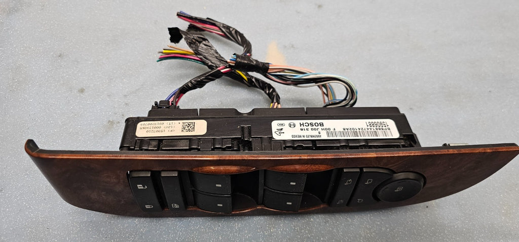 🔥07-14 Tahoe Yukon Suburban Left Driver Door Window Master Power Switch Wood