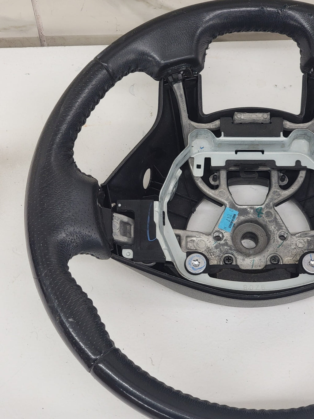 🔥07-12 Nissan Altima Left Driver Steering Column Wheel Cover Leather Black OEM