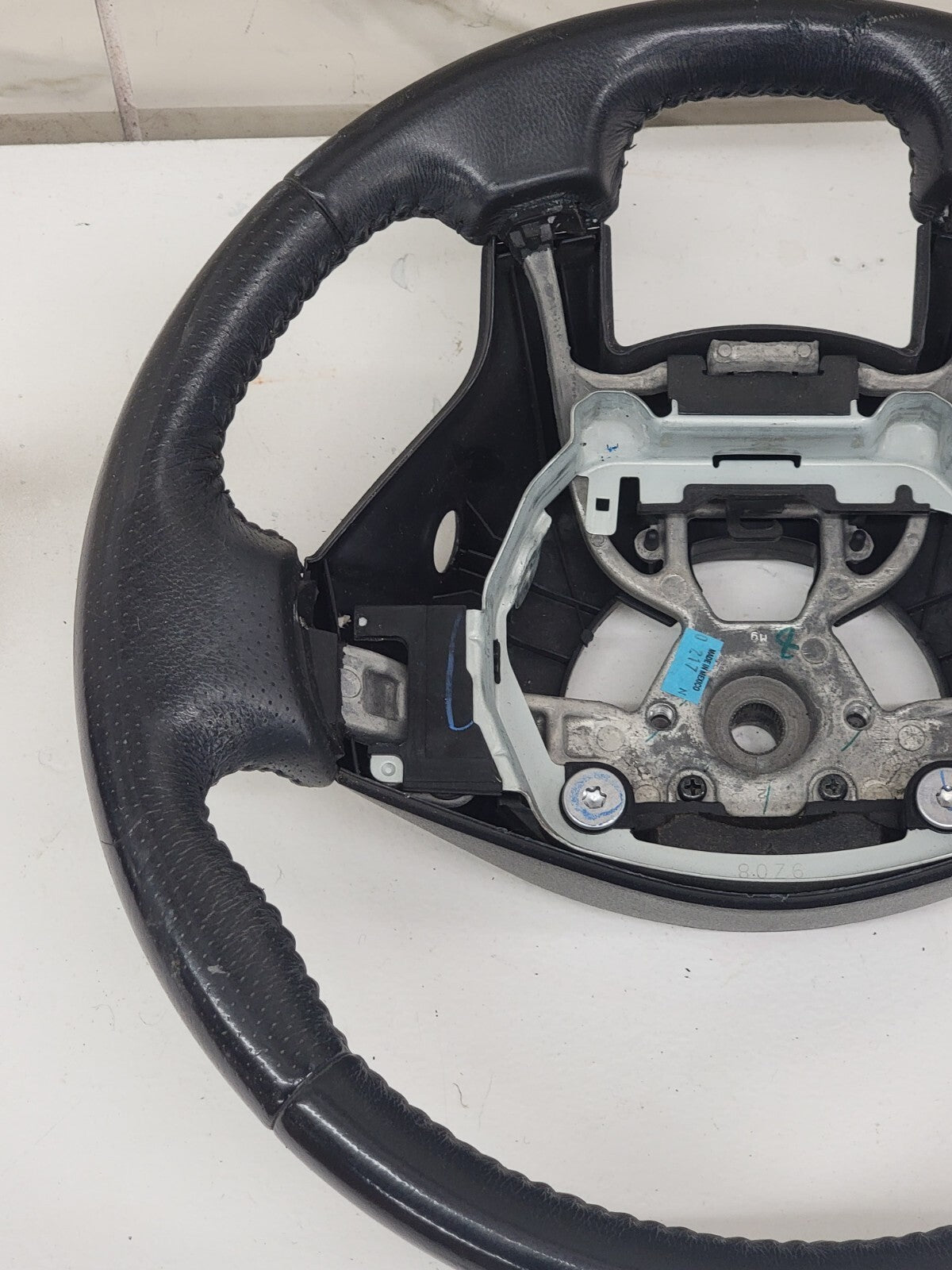🔥07-12 Nissan Altima Left Driver Steering Column Wheel Cover Leather Black OEM