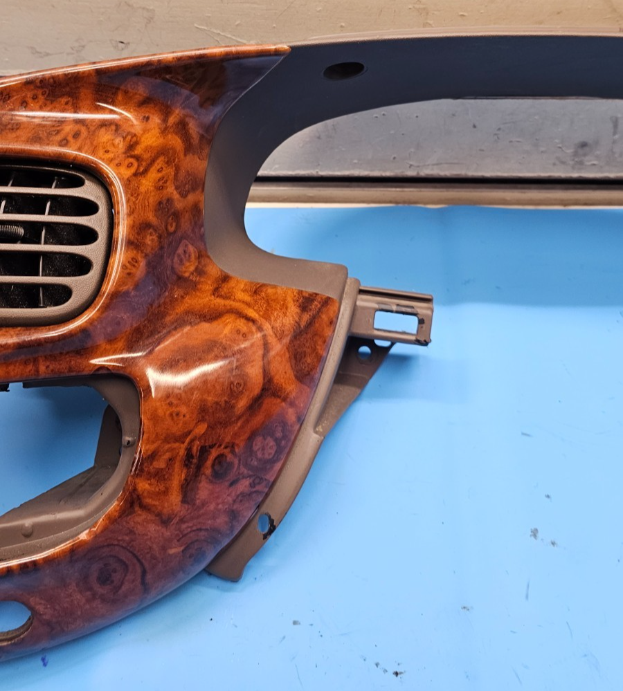 🔥97-03 Ford F150 Dash Speedometer Instrument CLUSTER Bezel Trim Panel Wood C13