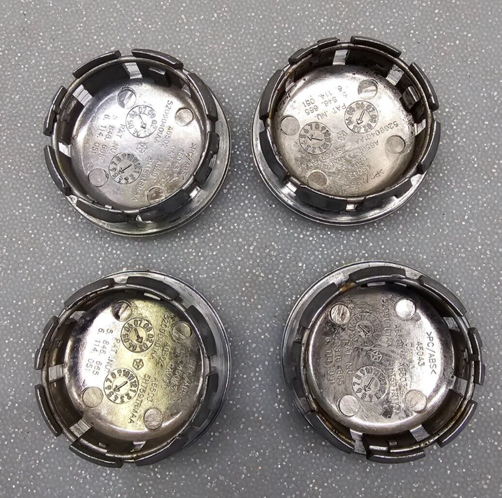 🔥07-21 Jeep Grand Cherokee Compass Wrangler Chrome Wheel Center Caps Hubcap OEM
