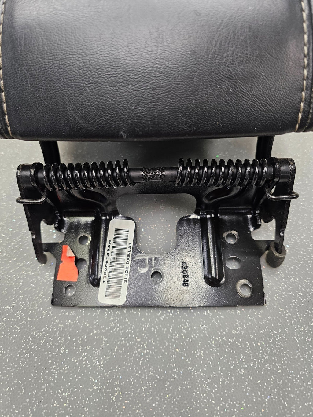 🔥13-16 DODGE DART FRONT CENTER CONSOLE ARM REST LID LEATHER BLACK TOP PAD COVER