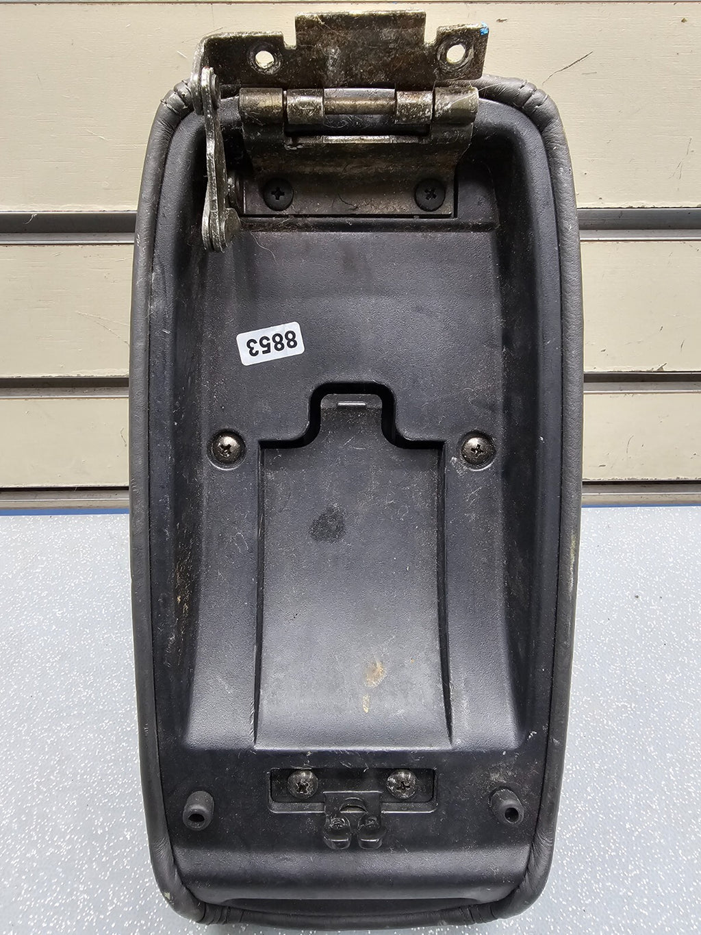 🔥96-00 Civic Arm Rest Center Console Compartment Lid Cover Leather Black OEM