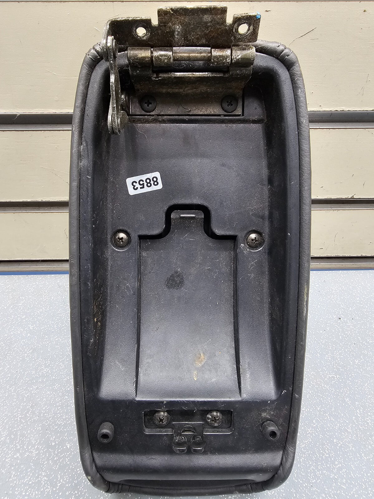 🔥96-00 Civic Arm Rest Center Console Compartment Lid Cover Leather Black OEM