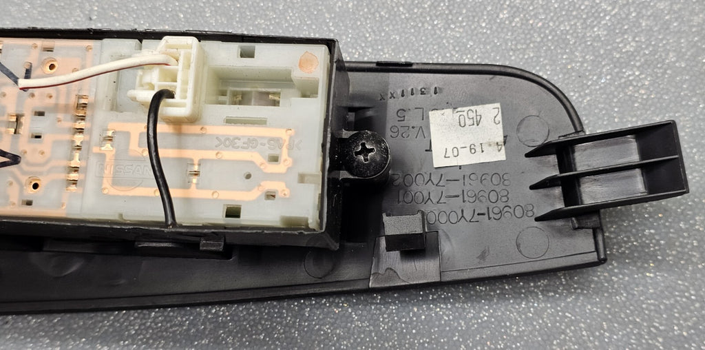 🔥04-08 Maxima Front Left Driver Master Power Window Switch Assembly Black