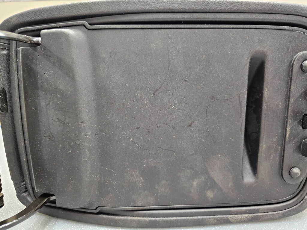 🔥13-16 DODGE DART CENTER CONSOLE ARM REST LID LEATHER BLACK TOP PAD COVER BLACK