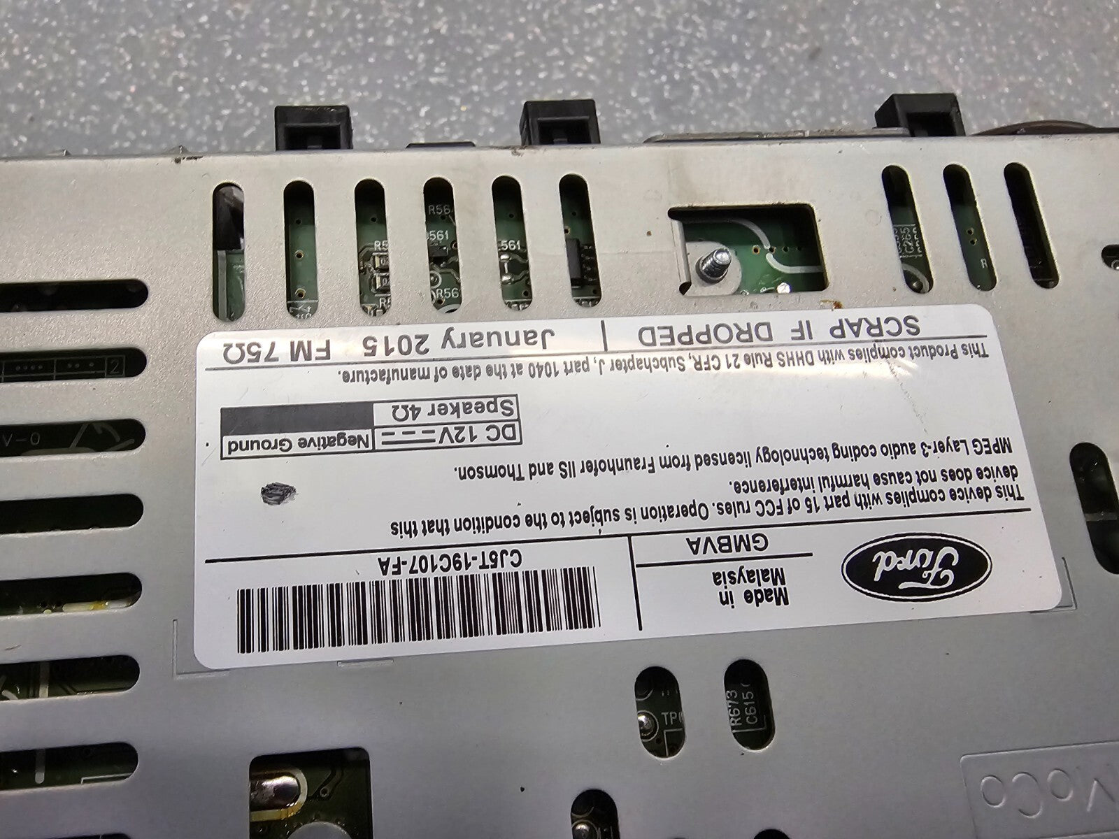 🔥13 - 15 Ford Escape OEM Single CD AM FM MP3 Radio Block/FE