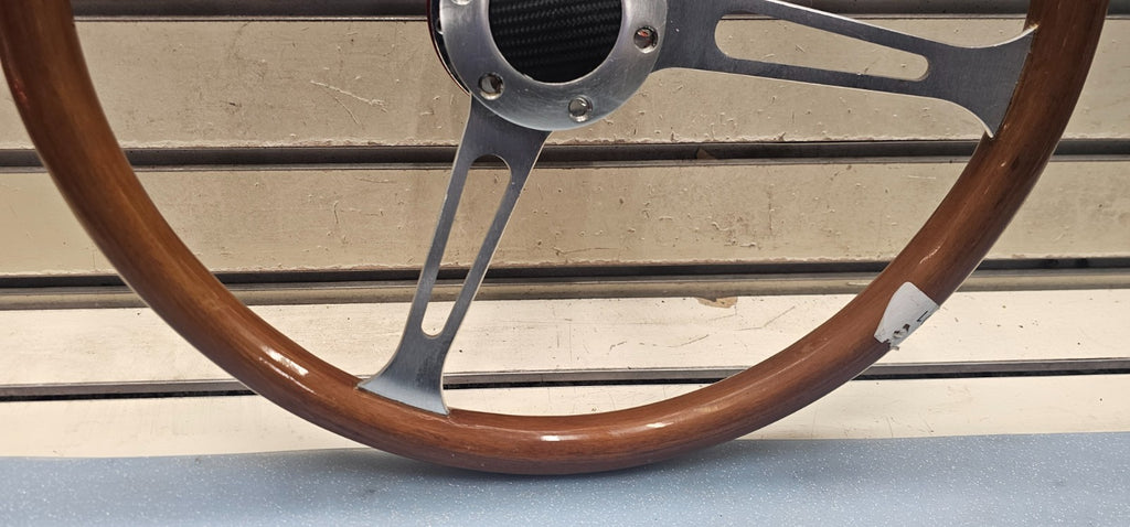 🔥78-91 Mercedes W123 W124 R107 240D 260E Steering Wheel Wood Classic Silver