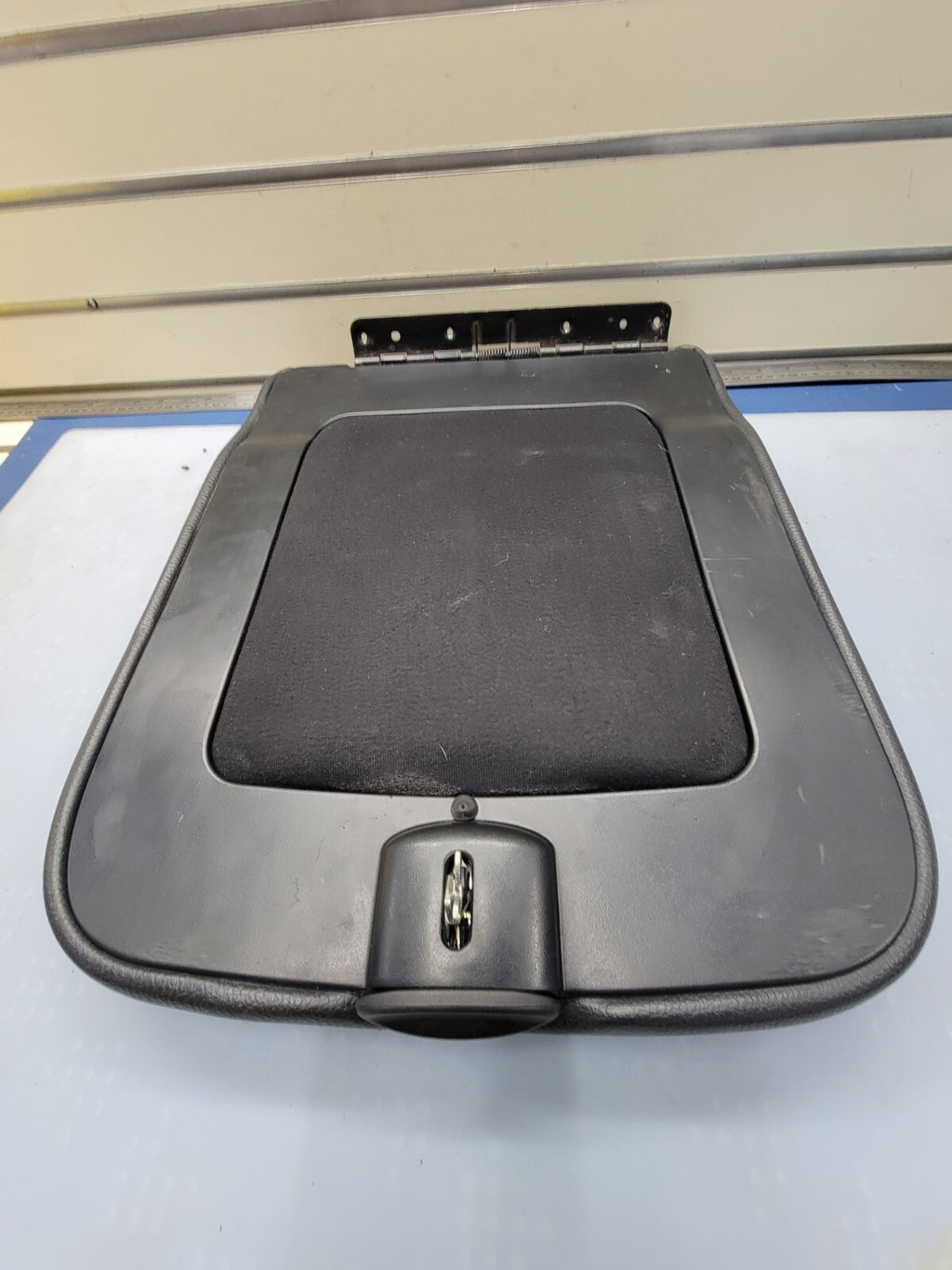 🔥2002-2008 Dodge RAM Center Console Jump Seat ARMREST Cover Lid Leather Black