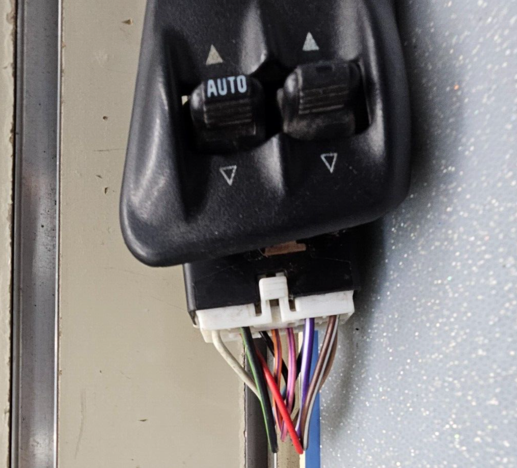 🔥98-01 Dodge RAM 1500 2500 Front Left Driver Power Window Switch BLACK WS10