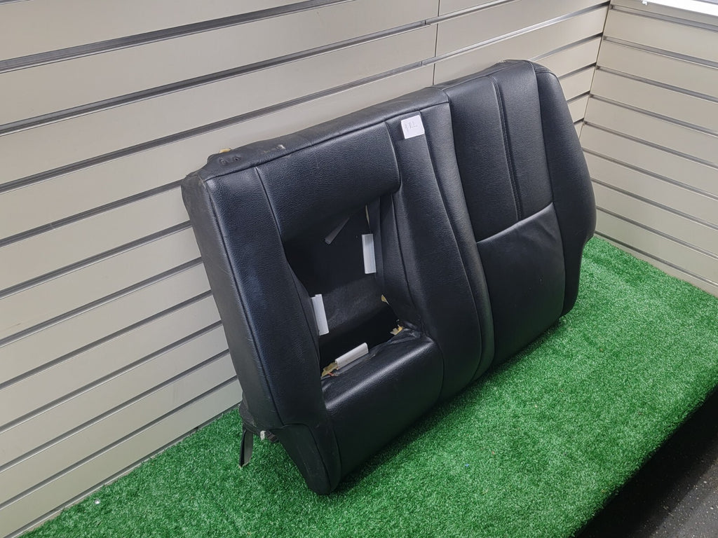 🔥07-13 GMC Sierra upper seat rest cushion rear left leather black V4