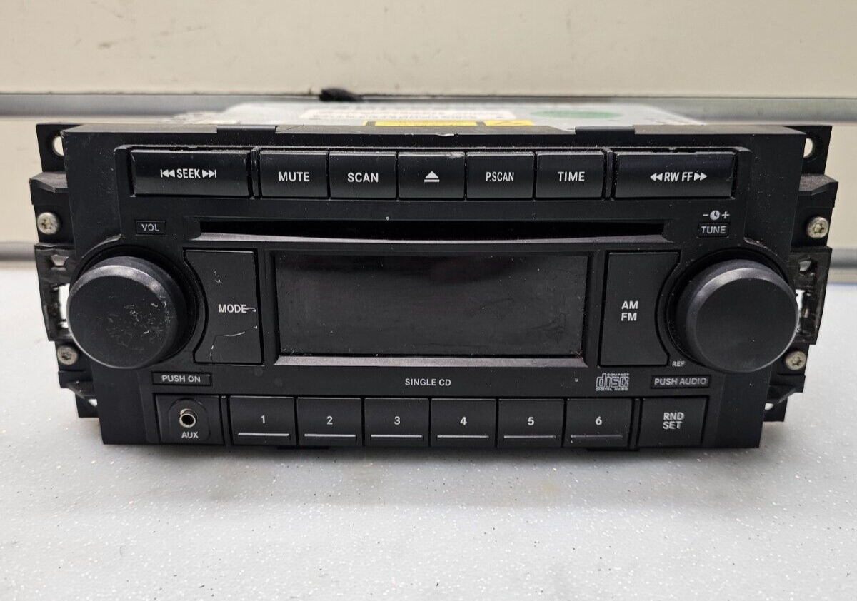 🔥2004-2010 Jeep Dodge Chrysler Front Dash Radio AM FM CD Aux Input OEM