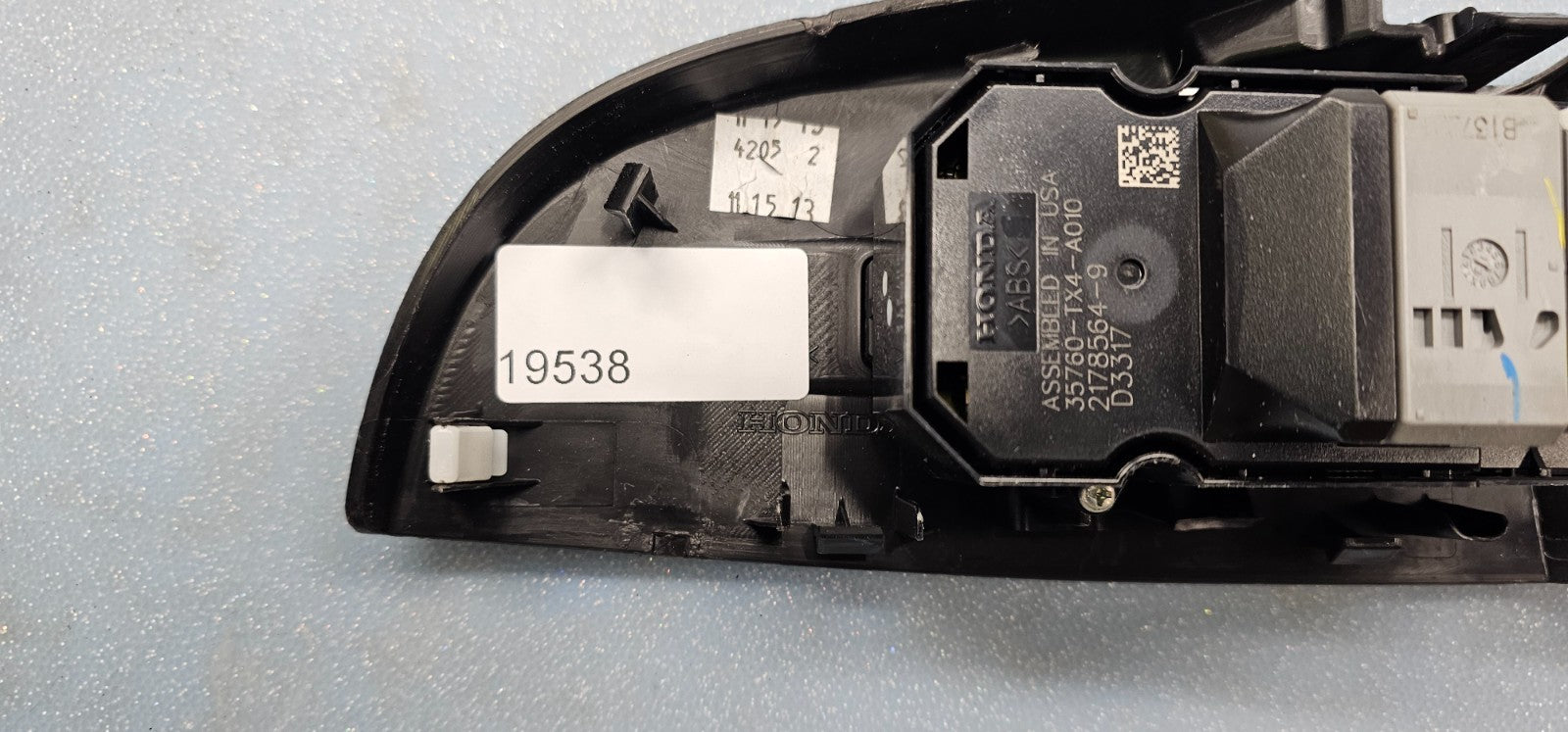 🔥2016-2018 ACURA RDX FRONT RIGHT PASSENGER SIDE MASTER WINDOW SWITCH OEM BLACK