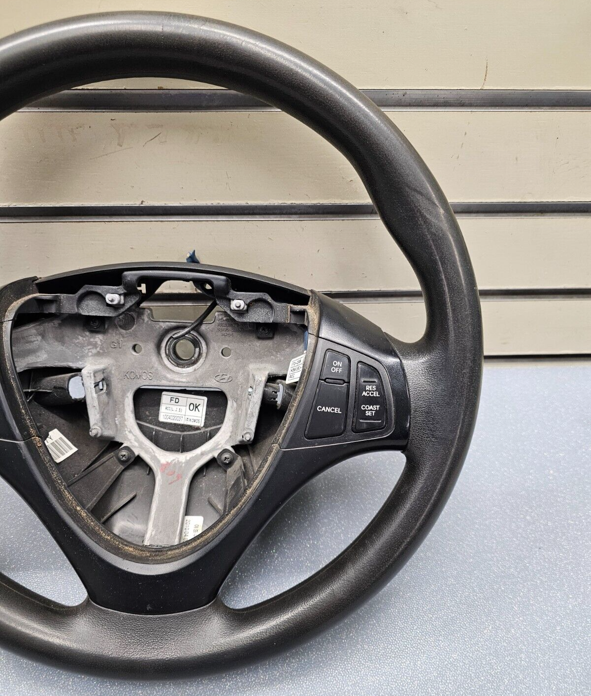 🔥08-12 Elantra i30 Left Driver Steering Wheel Cover Assembly Leather Black OEM