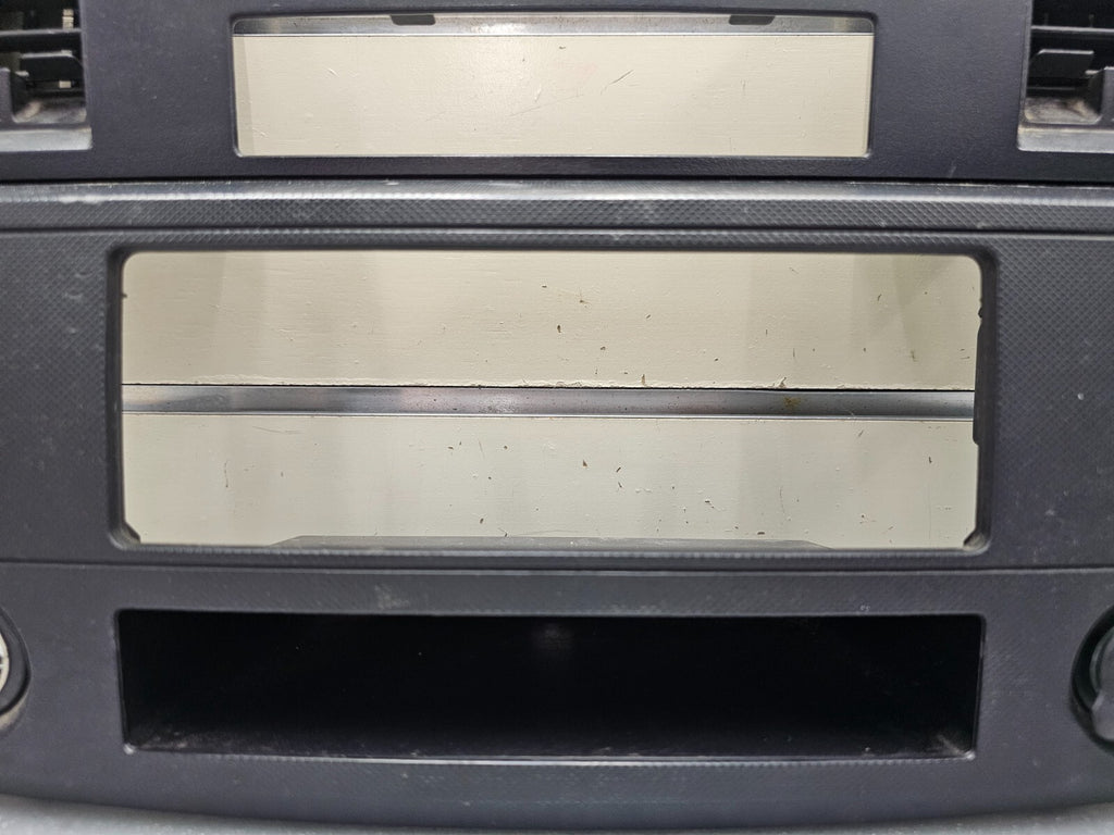 06-08 Dodge RAM Dash RADIO Stereo Bezel Climate Trim Panel CARBON Black OEM B11