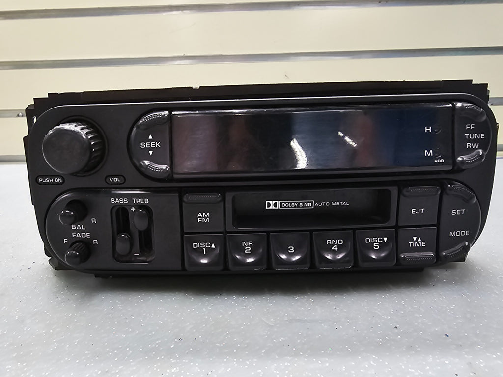 🔥02-07 Dodge Caravan Jeep Chrysler Raz Radio CD Player & Cassette Tape AM FM