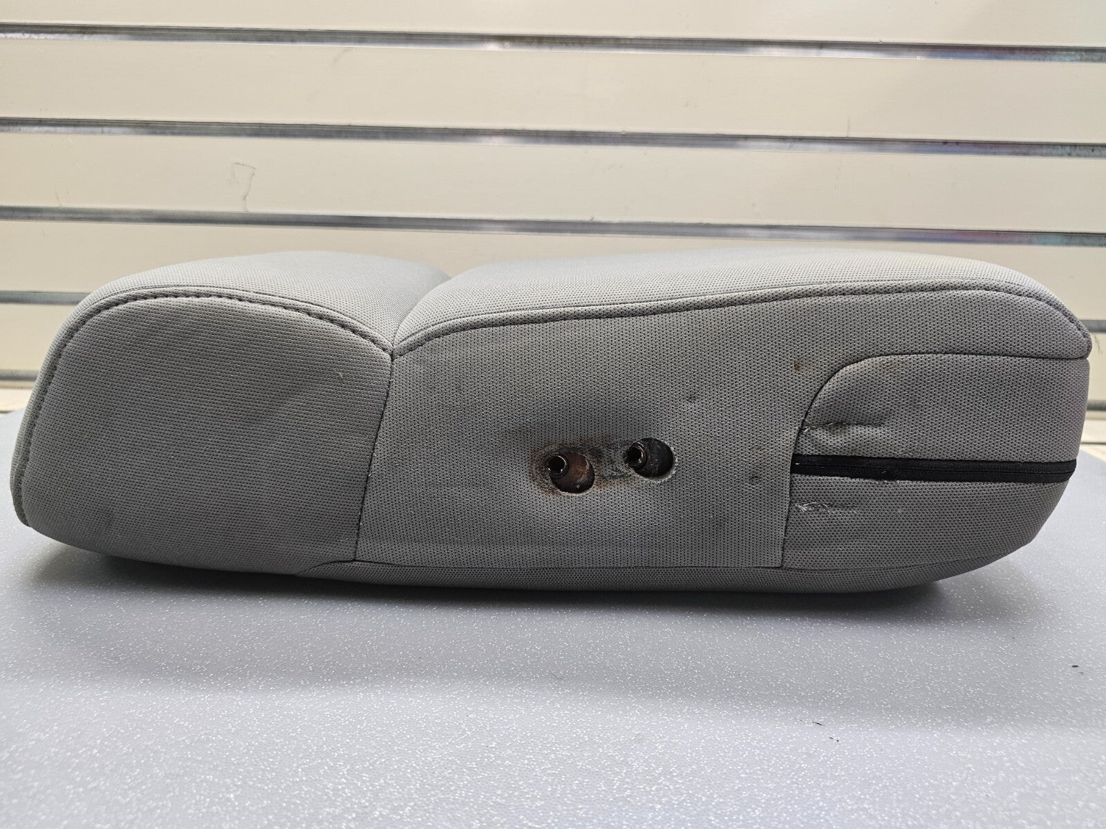 🔥04-08 FORD F150 Center Front Console JUMP SEAT Armrest Cloth Light Gray JS1