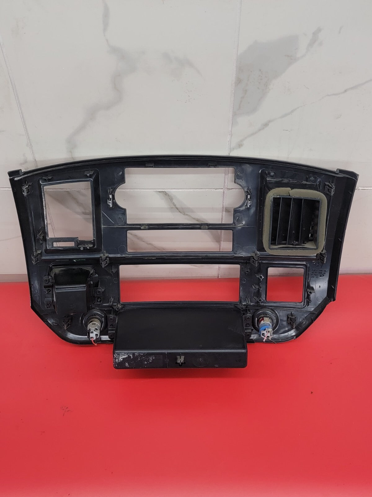 🔥06-08 Dodge RAM Dash RADIO Bezel Climate Trim Panel 🔴Storage SILVER B11