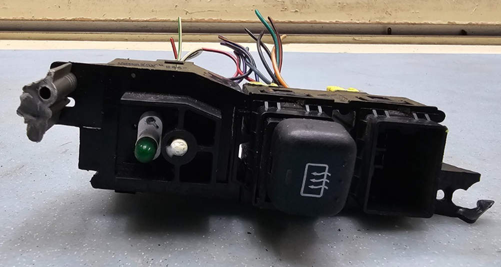 🔥95-01 EXPLORER REAR WIPER SWITCH DEFROST FOG LAMP LIGHT CONTROL PANEL BLACK
