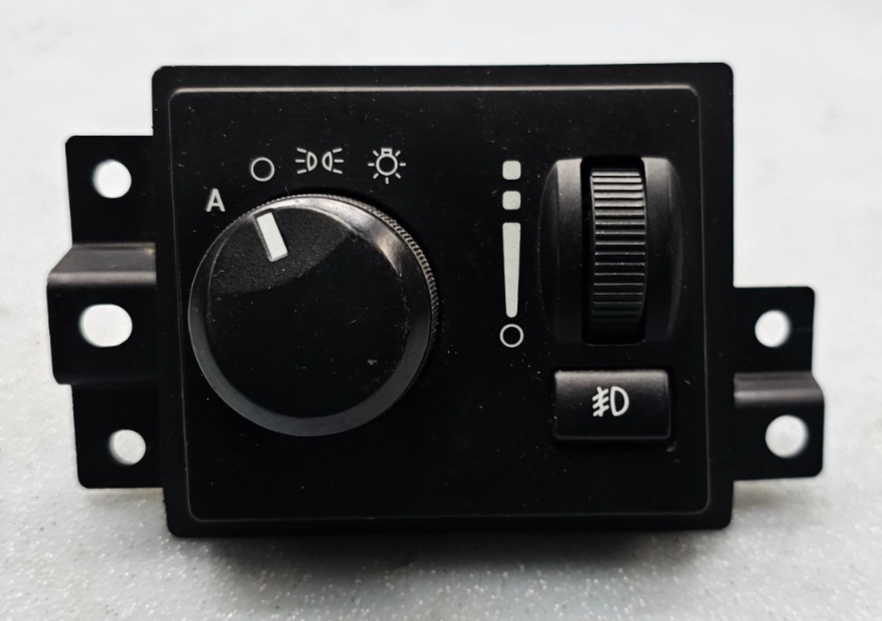 🔥04-09 Durango Chrysler Aspen AUTO headlight switch dimmer button fog Black