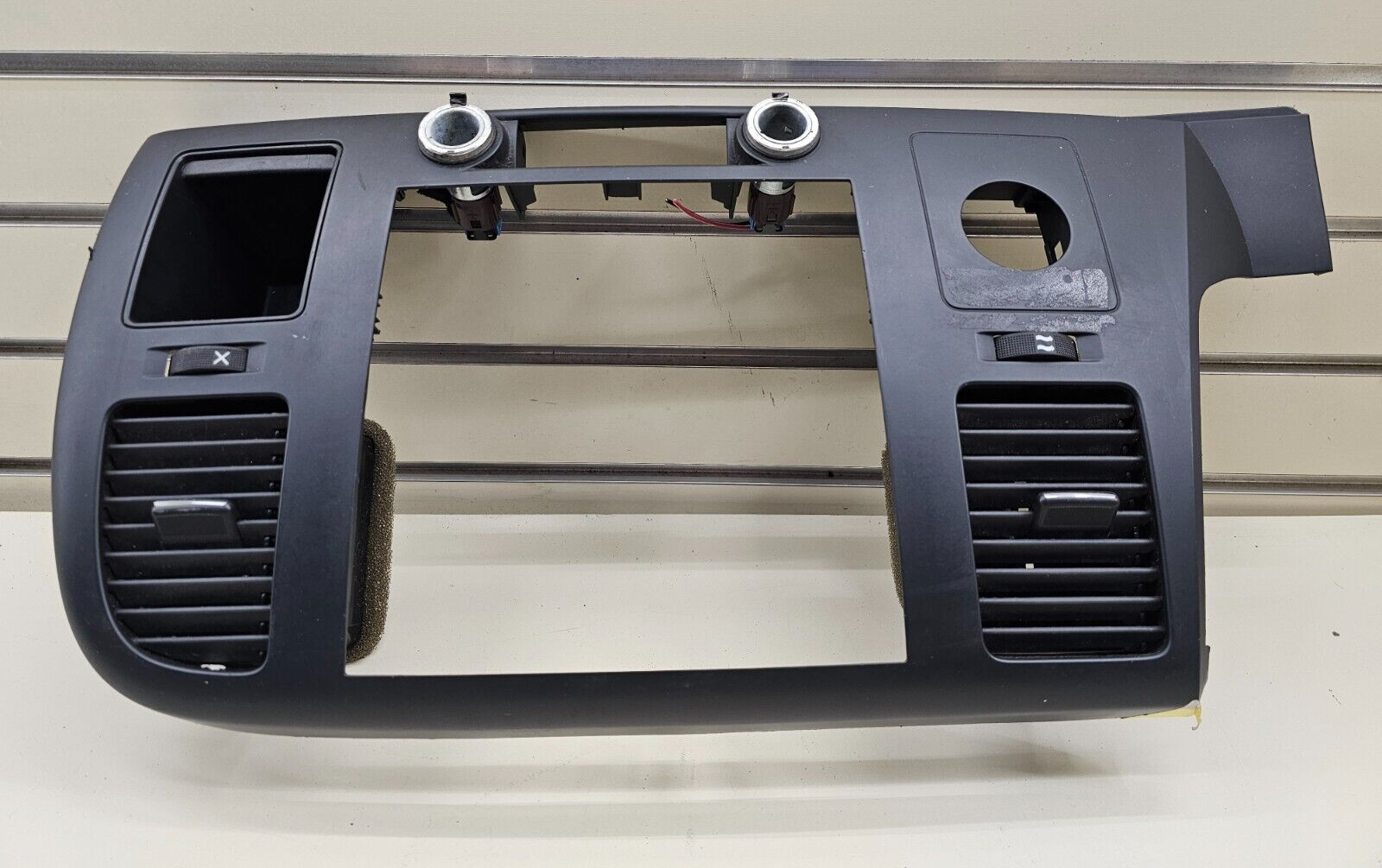 🔥07-14 Silverado SIERRA Center Dash Radio Bezel AC Climate Trim Panel Black B6