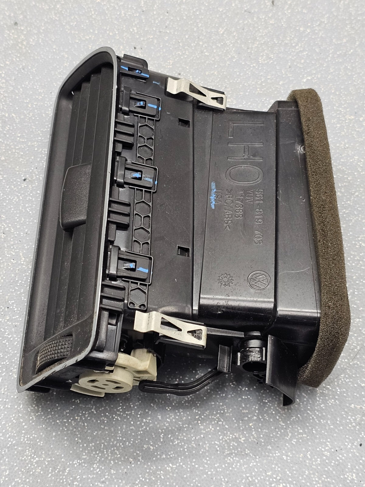 12-15 Passat Dash Left Driver Air Vent Heater Filter Climate Temperature Black