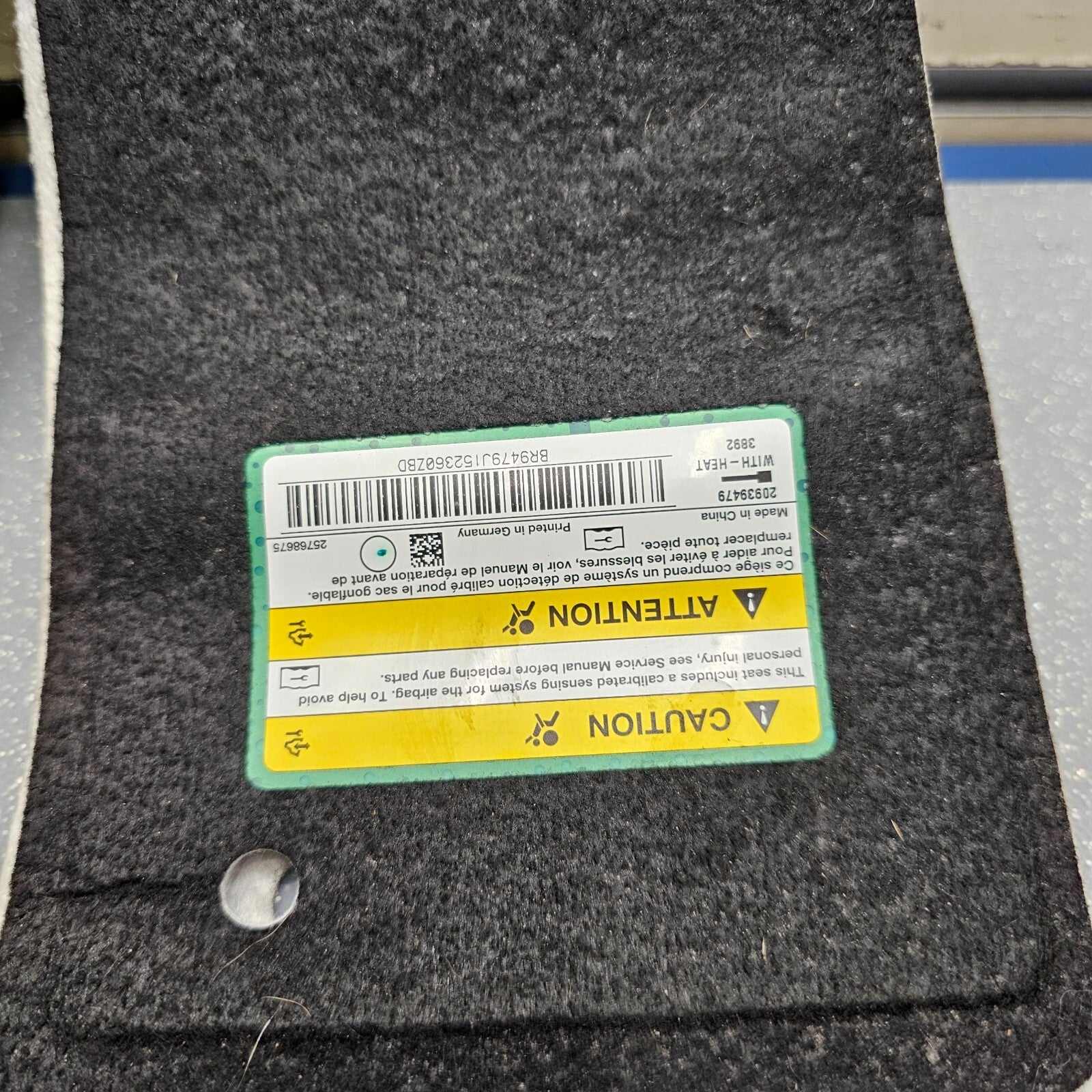 🔥10-17 EQUINOX TERRAIN RIGHT PASSENGER SEAT OCCUPANCY PAD MODULE SENSOR NONHEAT