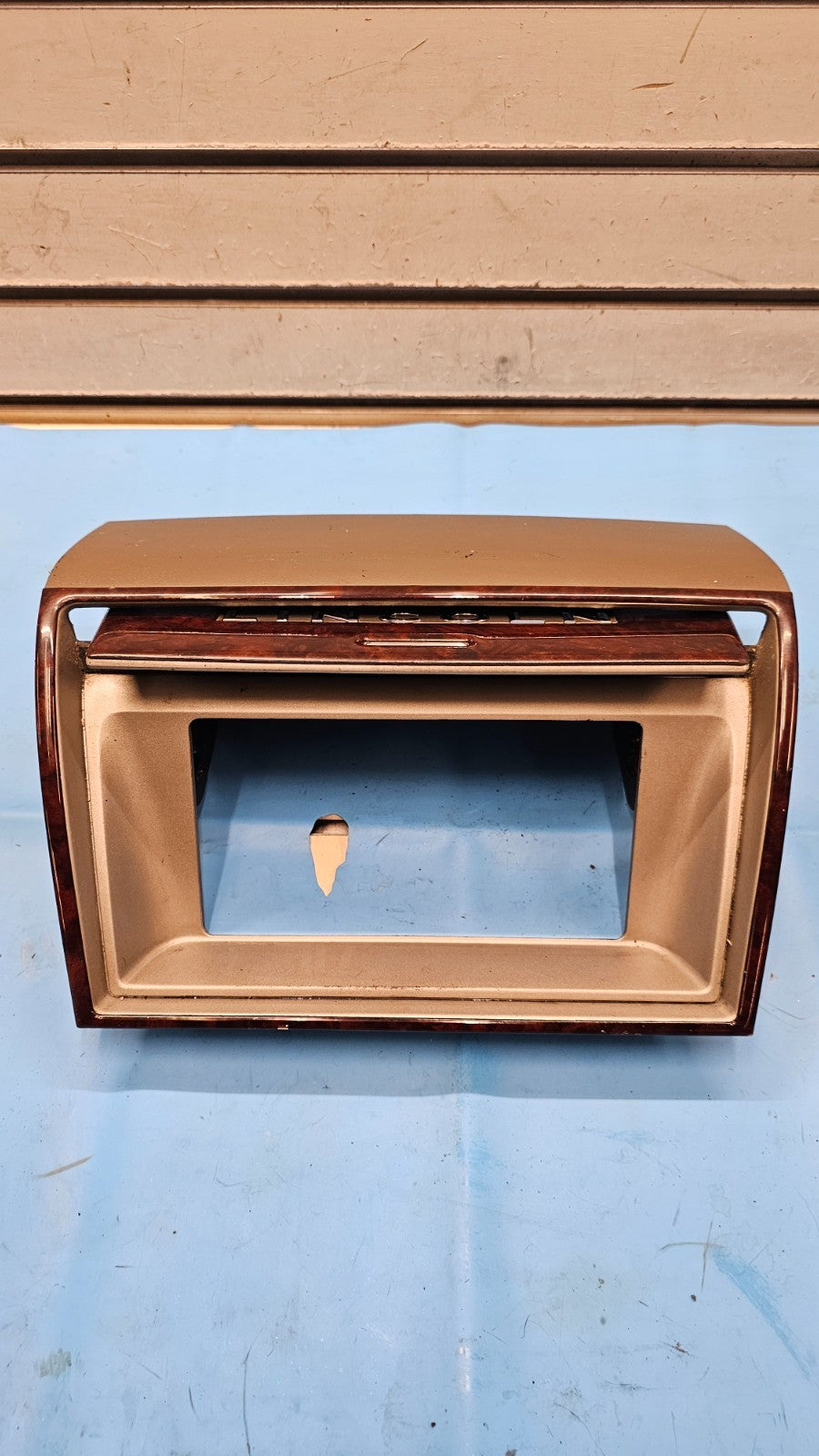 🔥03-05 Lincoln Aviator Radio Navigation Door Dash Trim Bezel Panel Wood B79
