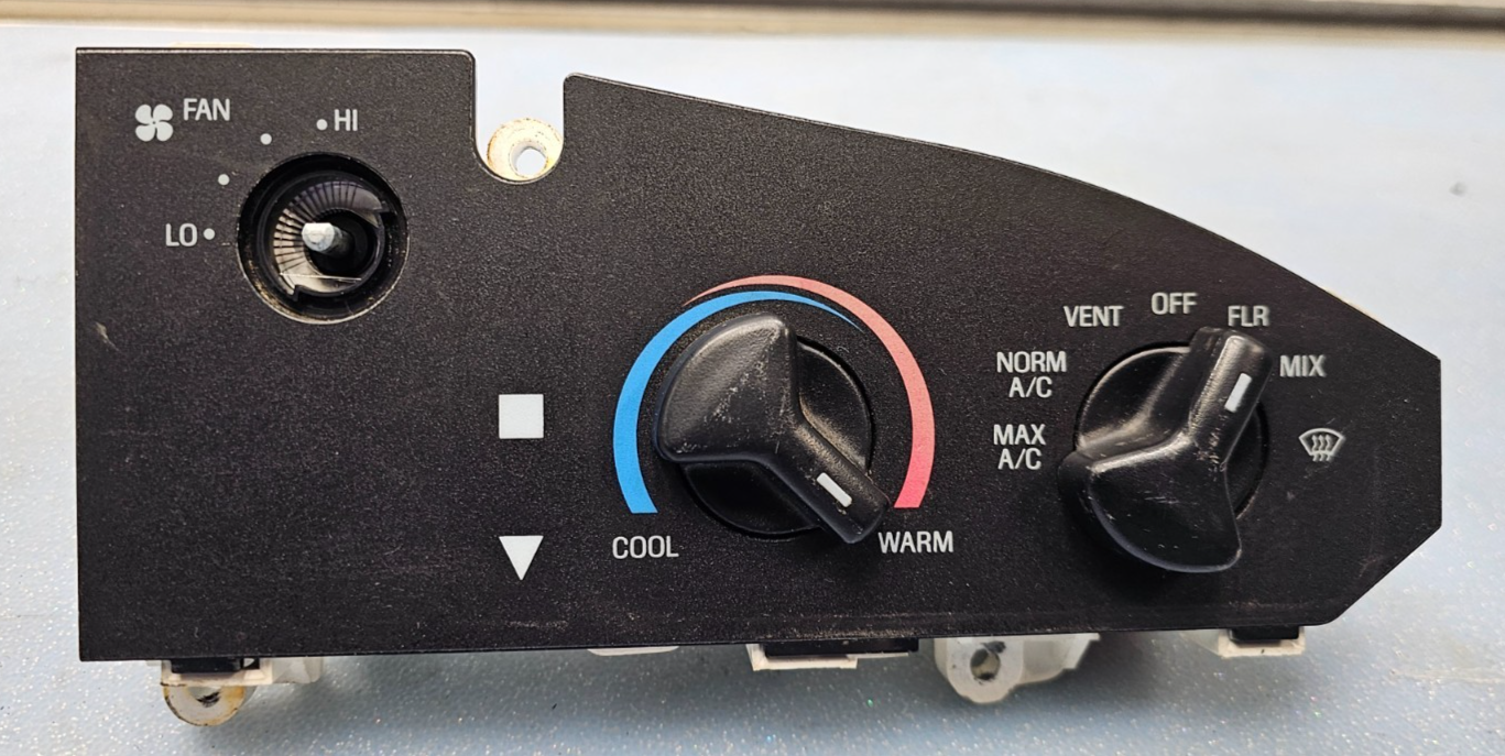 🔥97-03 Econoline E150 Dash AC HVAC A/C Heater Temperature Climate Control Black