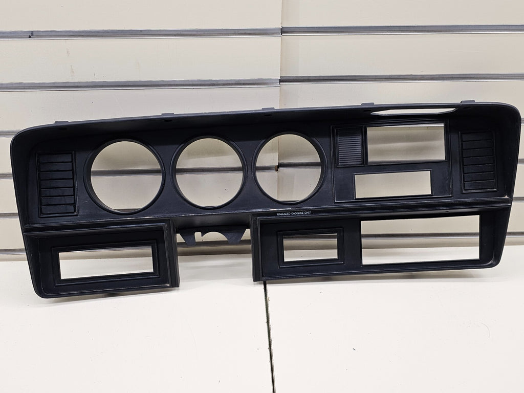 81-93 DODGE RAM RAMCHARGER DASH INSTRUMENT CLUSTER SPEEDOMETER BEZEL TRIM BLACK