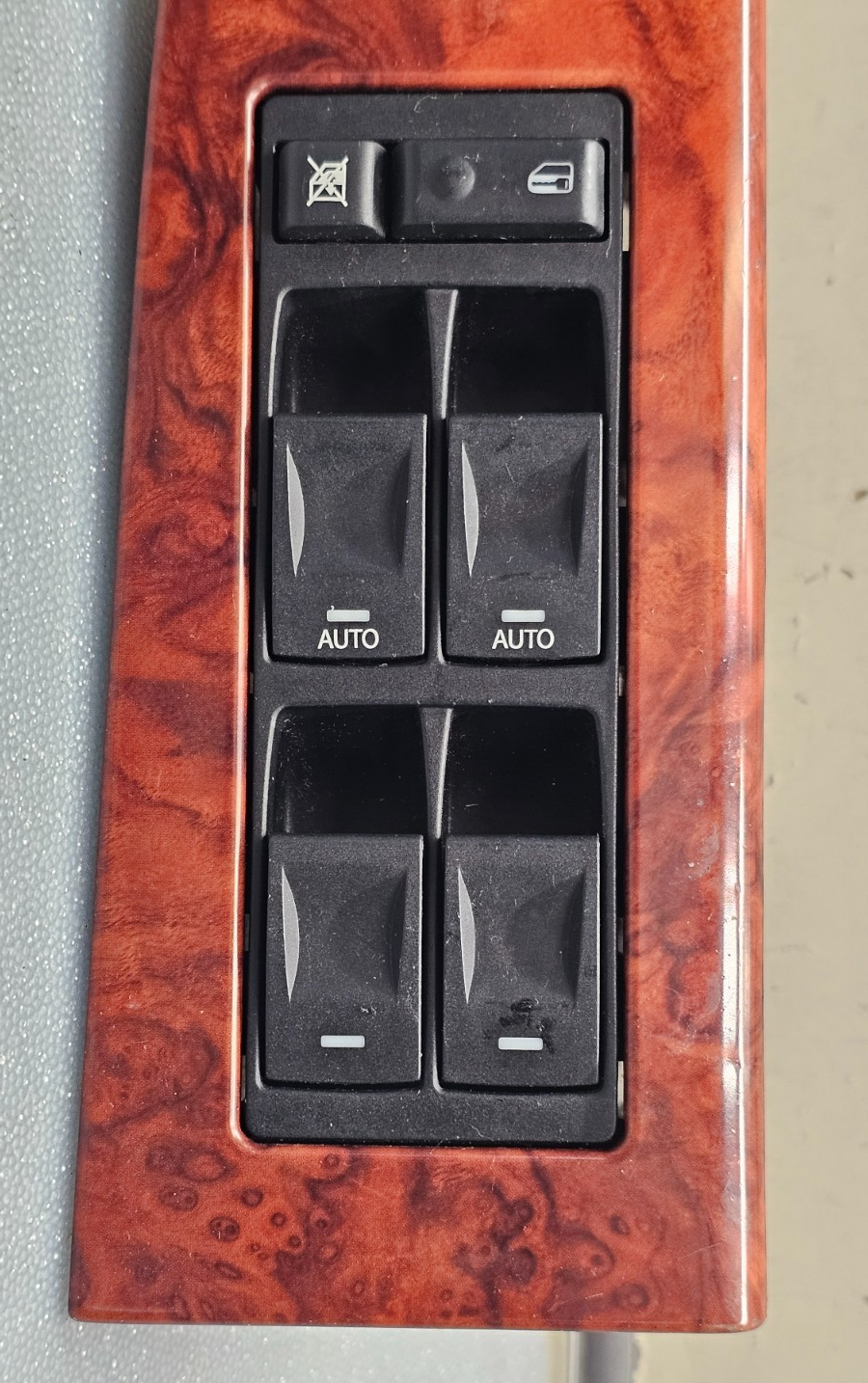 🔥07-14 Charger Dakota Chrysler 200 Left Driver Master Window Switch Lock Wood