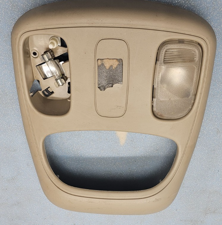 🔥02-05 Dodge Ram OverHead Console Map Dome Light Lamp Storage Assembly Tan