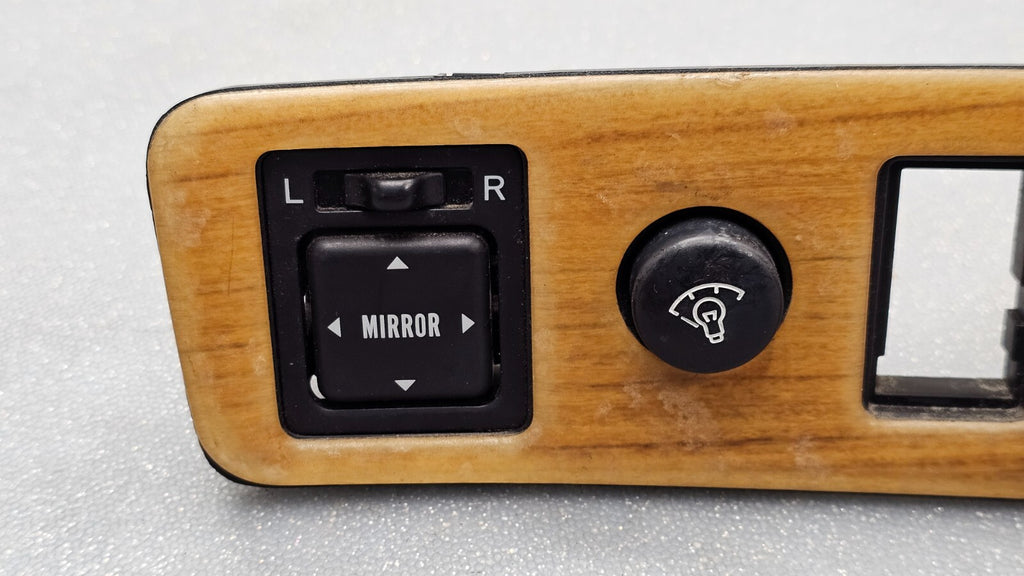 🔥97-01 ​Camry Dash Dimmer Power Mirror Control Switch Bezel Assembly Wood OEM