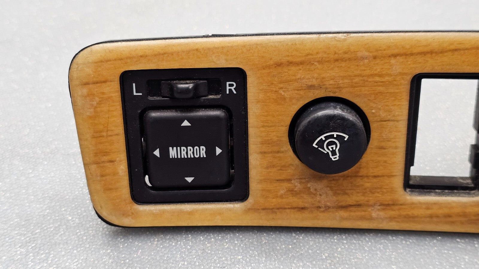 🔥97-01 ​Camry Dash Dimmer Power Mirror Control Switch Bezel Assembly Wood OEM