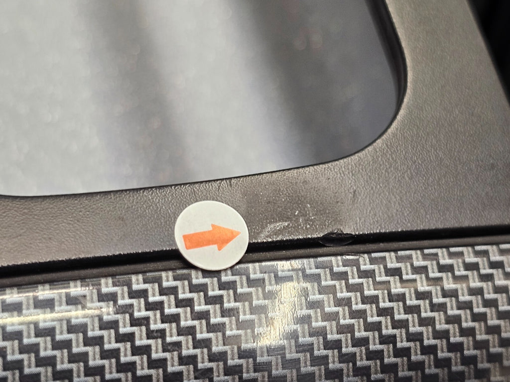 🔥01-07 Caravan Town & Country dash radio climate TRIM bezel Carbon Fiber Black