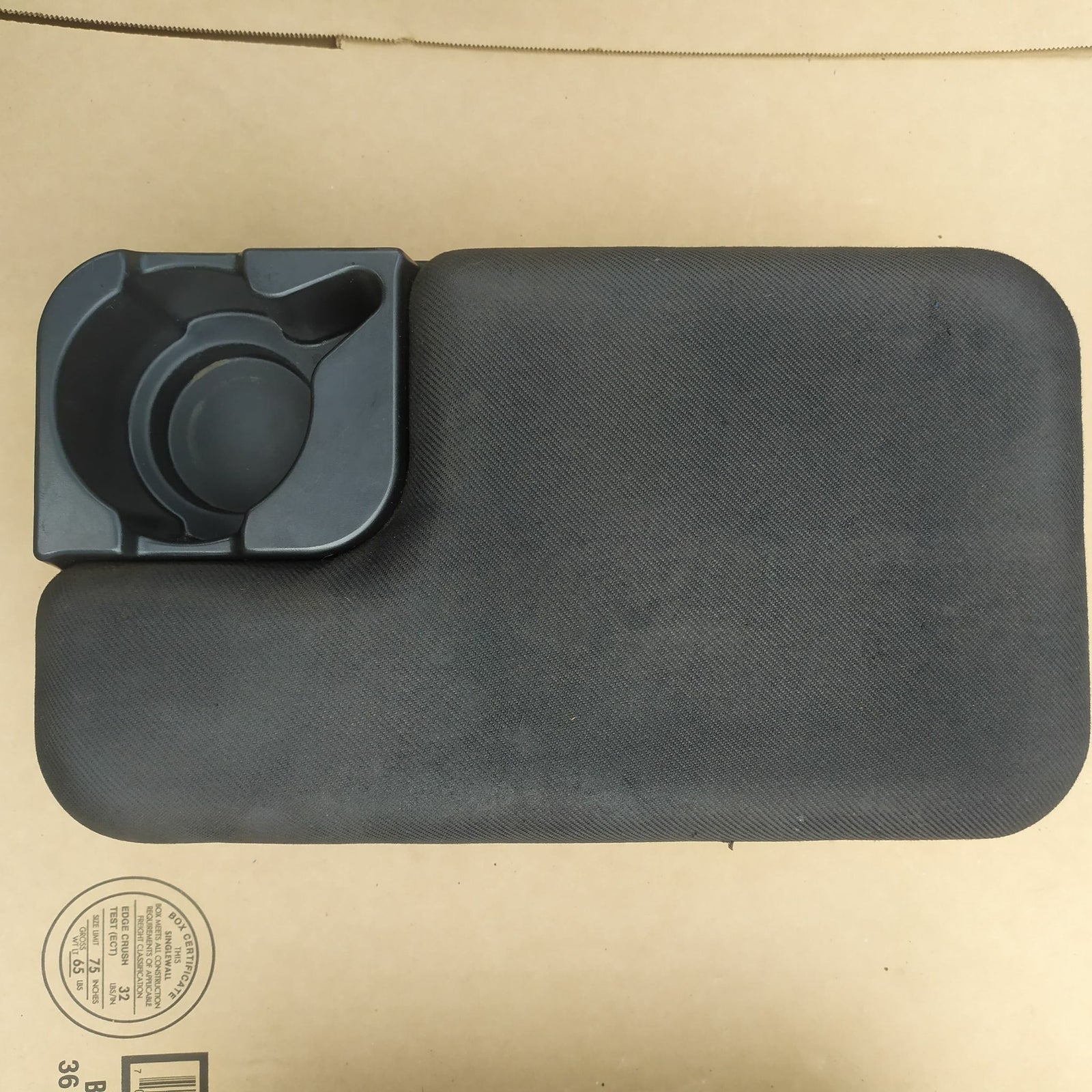 🔥98-04 Ford RANGER Center Console Jump Seat ARMREST Lid w/ CUP Holder BLACK JS2