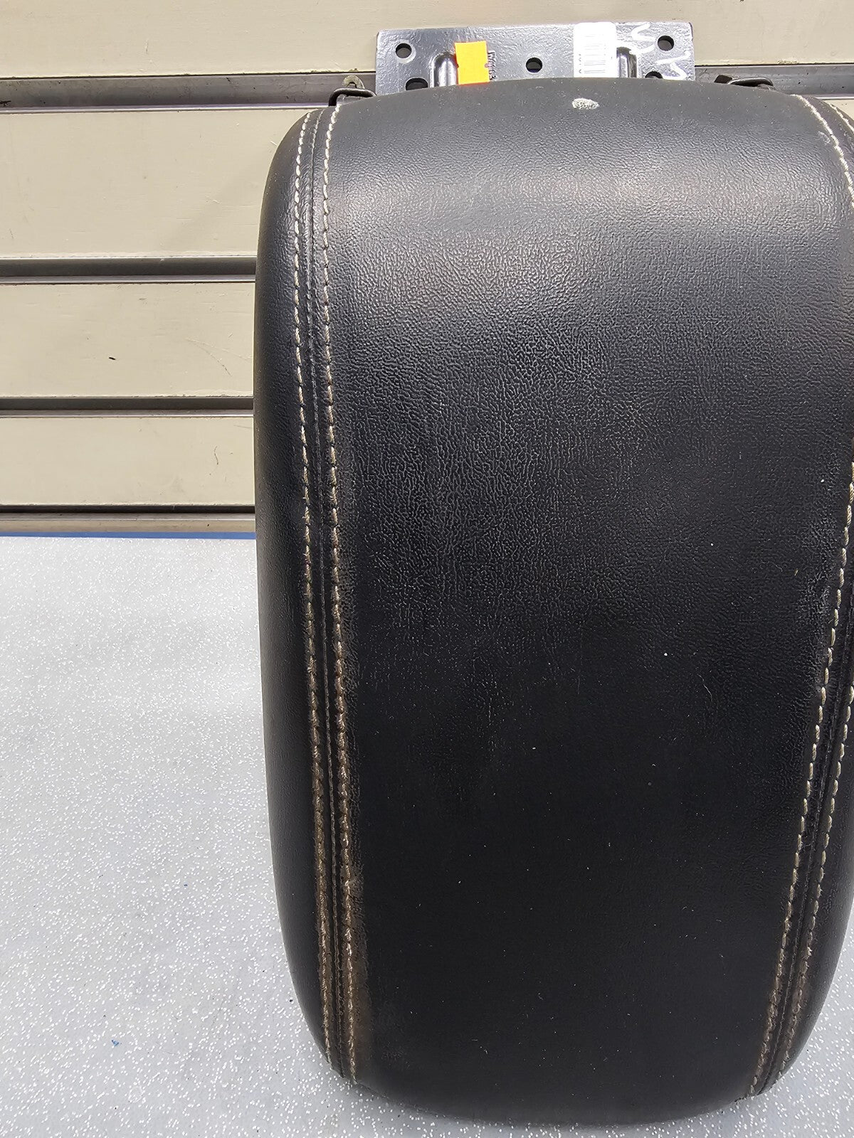 🔥13-16 DODGE DART CENTER CONSOLE ARM REST LID LEATHER BLACK TOP PAD COVER BLACK